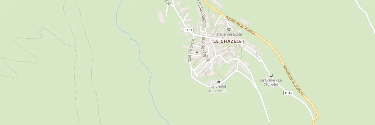 Plan du 5090 Le Chazelet à La Grave