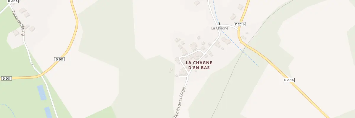 Plan du 5025 La Chagne d’En Bas à Montailleur