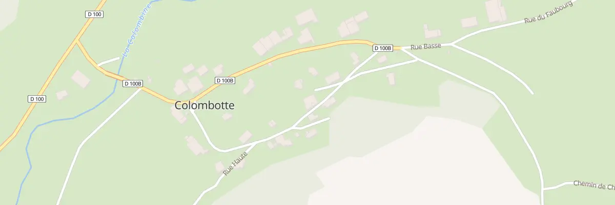 Plan du 5 Rue Haute à Colombotte