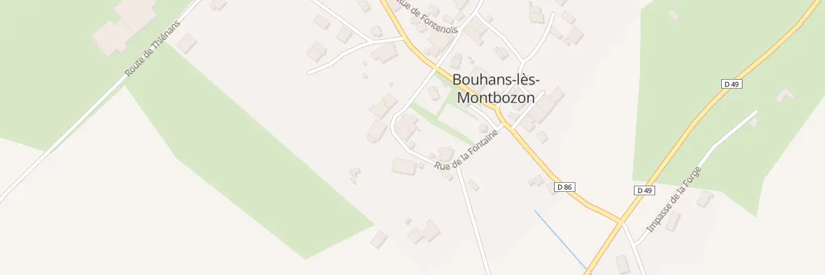 Plan du 140 Rue de la Fontaine à Bouhans-lès-Montbozon