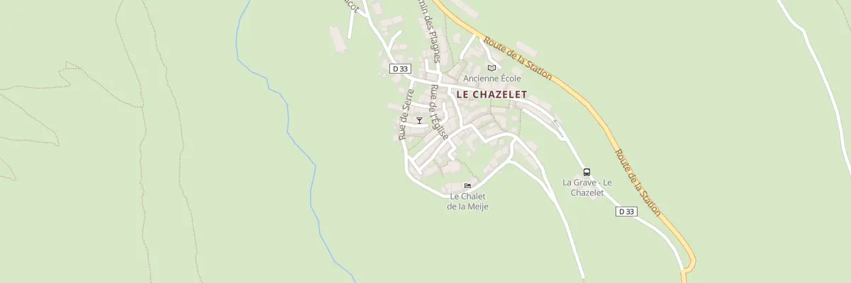 Plan du 5054 Le Chazelet à La Grave