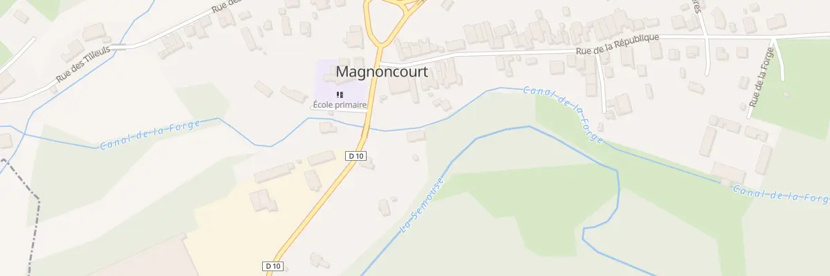 Plan du 1 Av Jacques Parisot à Magnoncourt