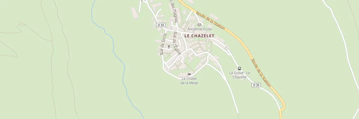 Plan du 5062 Le Chazelet à La Grave