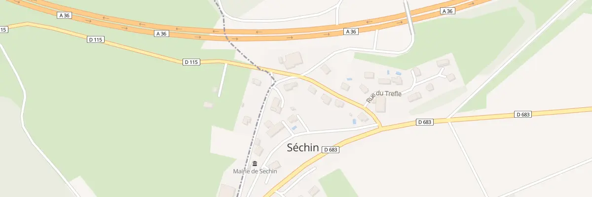 Plan du 2 Rue de la Combe Grappin à Séchin