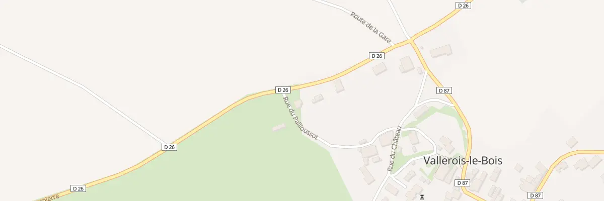 Plan du 9 Rte de Dampierre à Vallerois-le-Bois