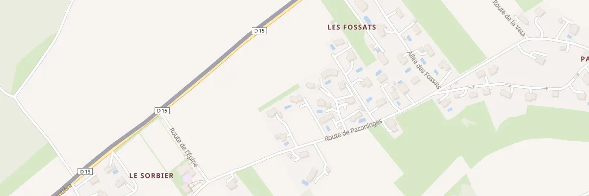 Plan du 215 Rte de Paconinges à Juvigny