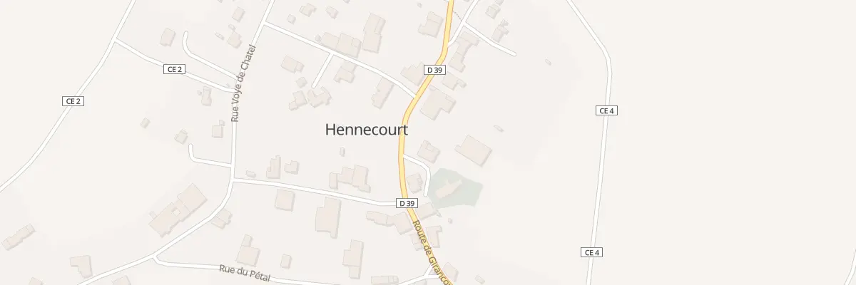 Plan du 52 Rue de la Gare à Hennecourt
