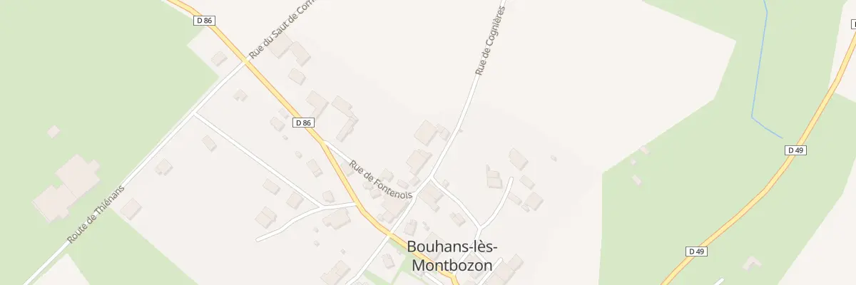 Plan du 105 Rue de Cognières à Bouhans-lès-Montbozon