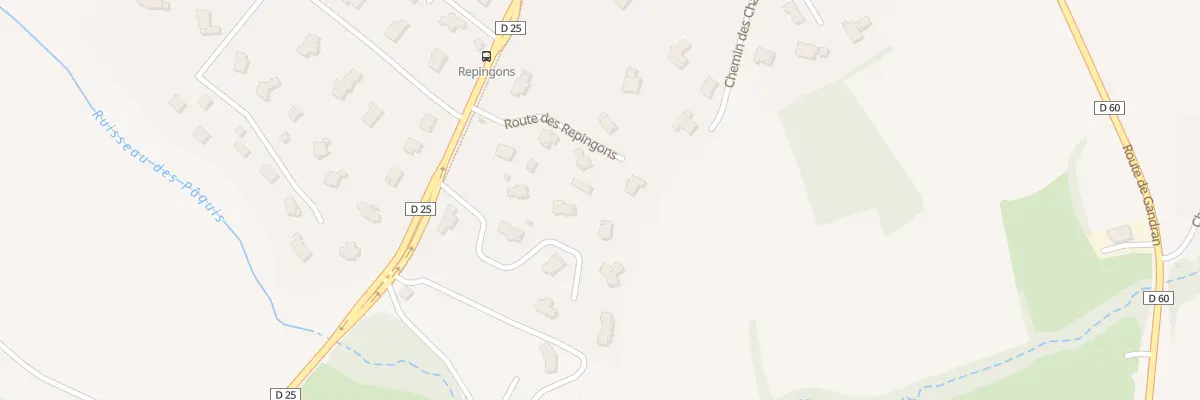 Plan du 59 Rte des Repingons à Messery
