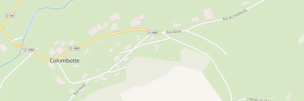 Plan du 16 Rue Haute à Colombotte