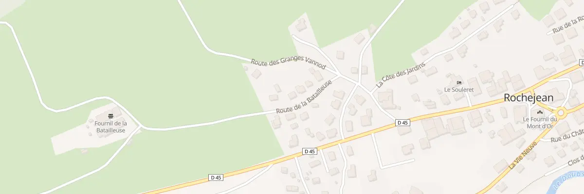 Plan du 4 Rte de la Batailleuse à Rochejean