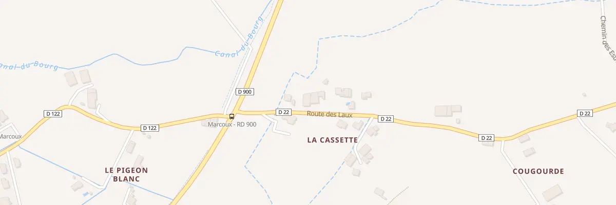 Plan du 121 Rte Route des Laux à Marcoux