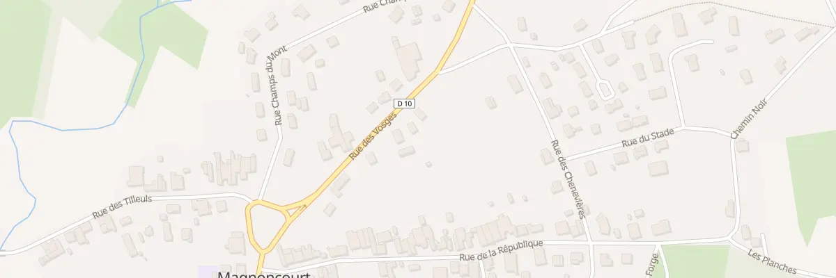 Plan du 10 Rue des Vosges à Magnoncourt