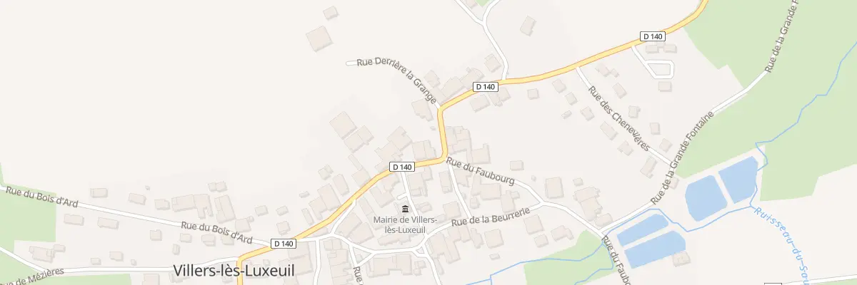 Plan de Pl de la Madeleine à Villers-lès-Luxeuil