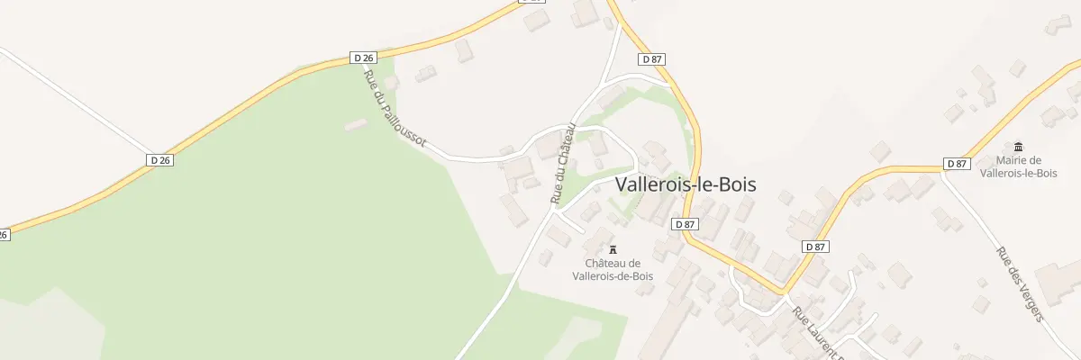 Plan du 10 Rue du Chateau à Vallerois-le-Bois