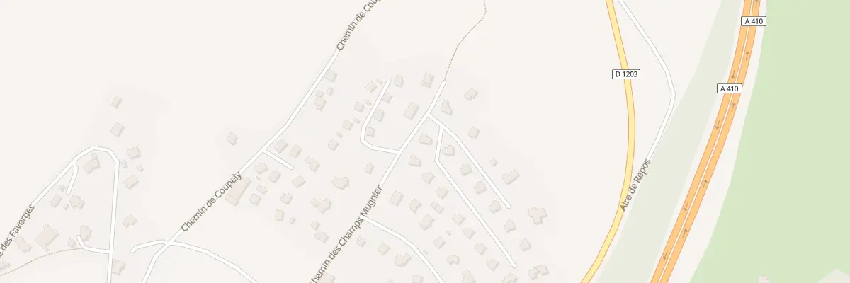 Plan du 196 Che des Champs Mugnier à Eteaux