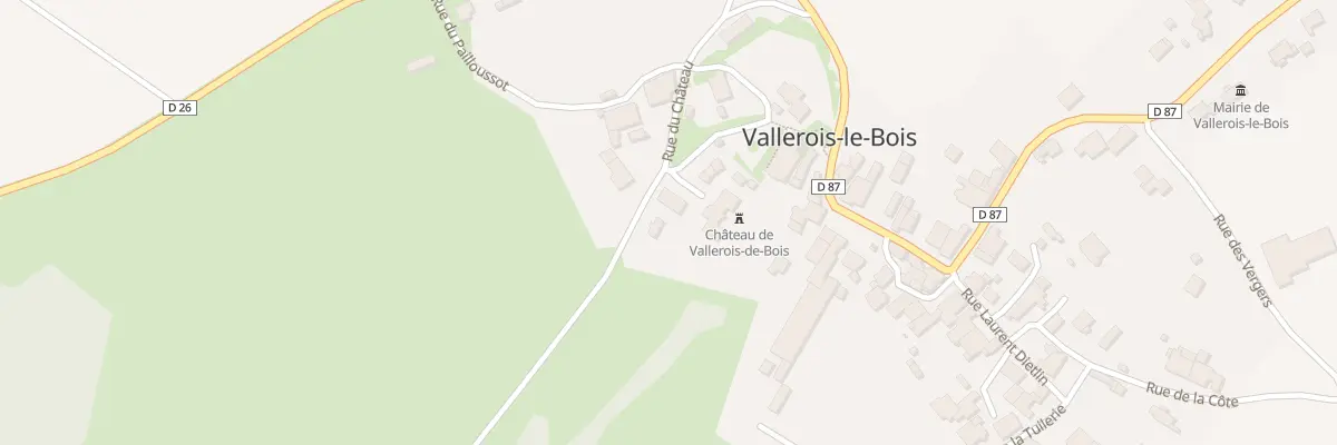 Plan du 9 Rue du Chateau à Vallerois-le-Bois