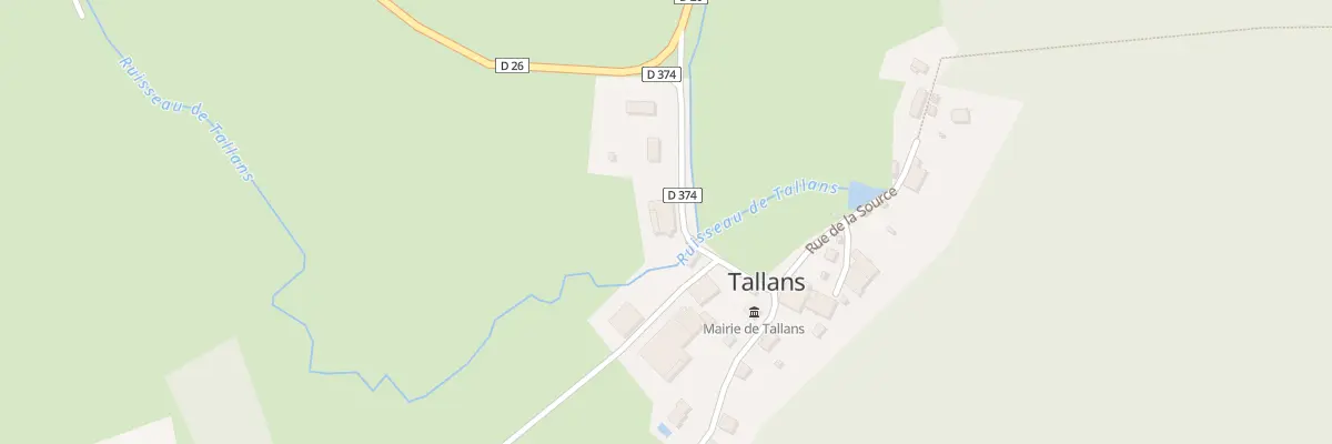 Plan du 5 Rue de la Fontaine à Tallans