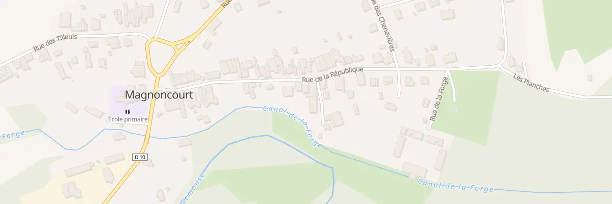 Plan du 2 Rue de la Gauguillotte à Magnoncourt