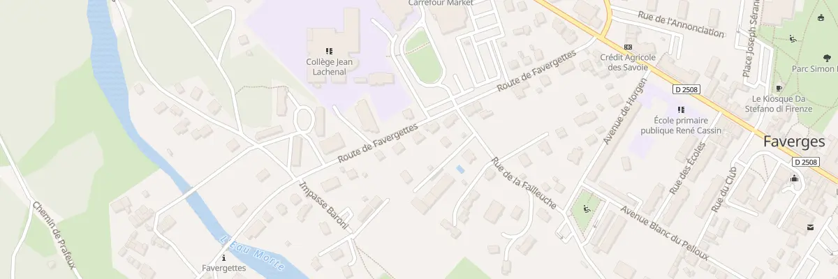 Plan du 239 Rte de Favergettes à Faverges-Seythenex