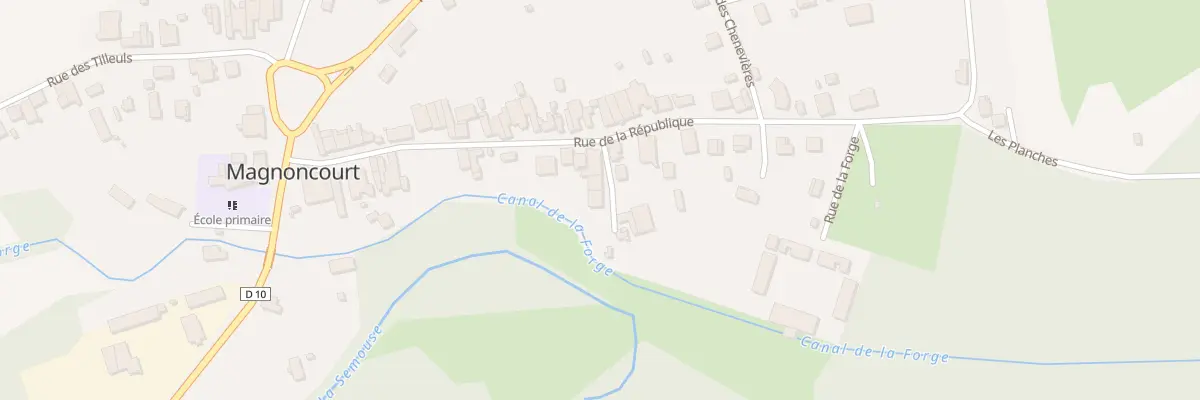 Plan du 4 Rue de la Gauguillotte à Magnoncourt