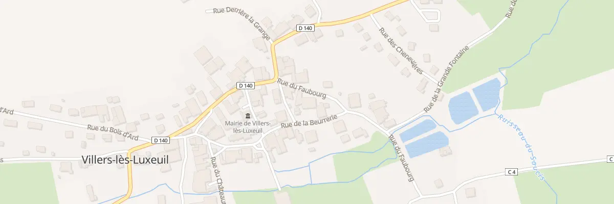 Plan du 3 Rue du Faubourg à Villers-lès-Luxeuil