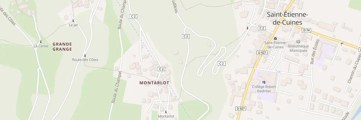 Plan du 5253 Montarlot à Saint-Étienne-de-Cuines