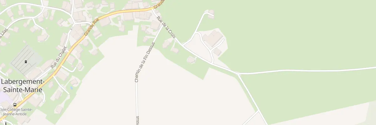 Plan du 7 Rue de la Croix à Labergement-Sainte-Marie