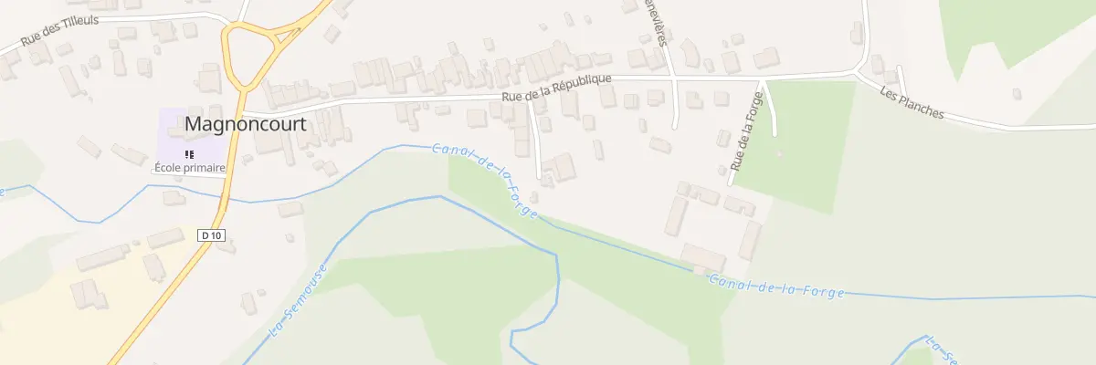 Plan du 9 Rue de la Gauguillotte à Magnoncourt