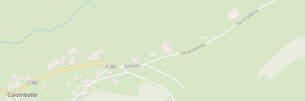 Plan du 1 Rue du Faubourg à Colombotte