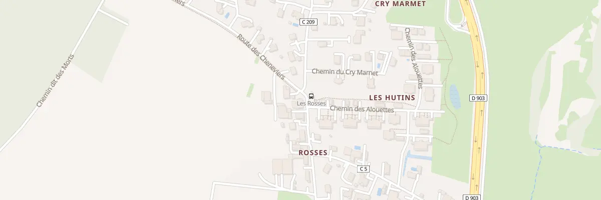 Plan du 849 Rte de Rosses à Cranves-Sales
