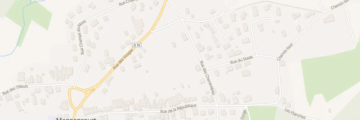 Plan du 2 Rue des Chenevières à Magnoncourt
