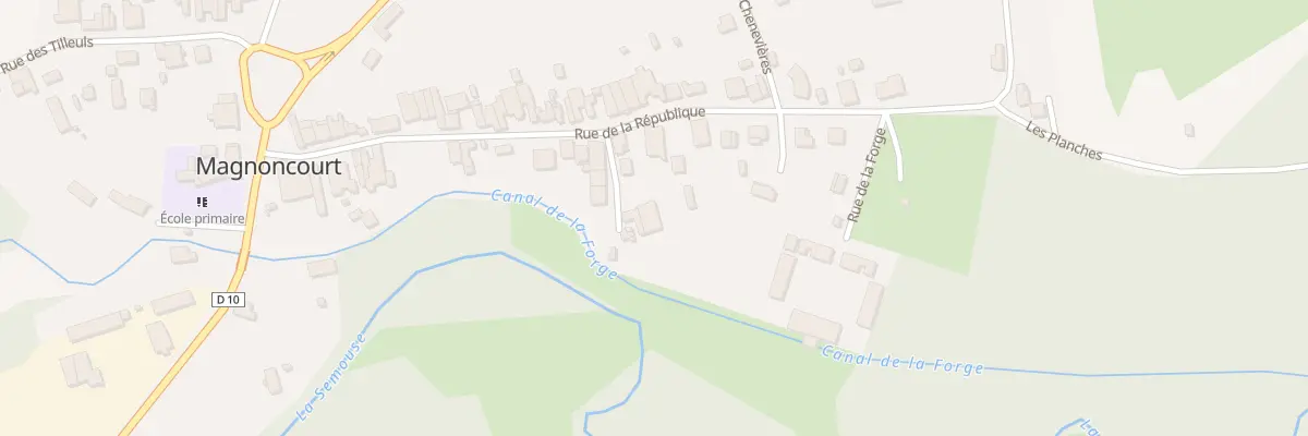 Plan du 5 Rue de la Gauguillotte à Magnoncourt