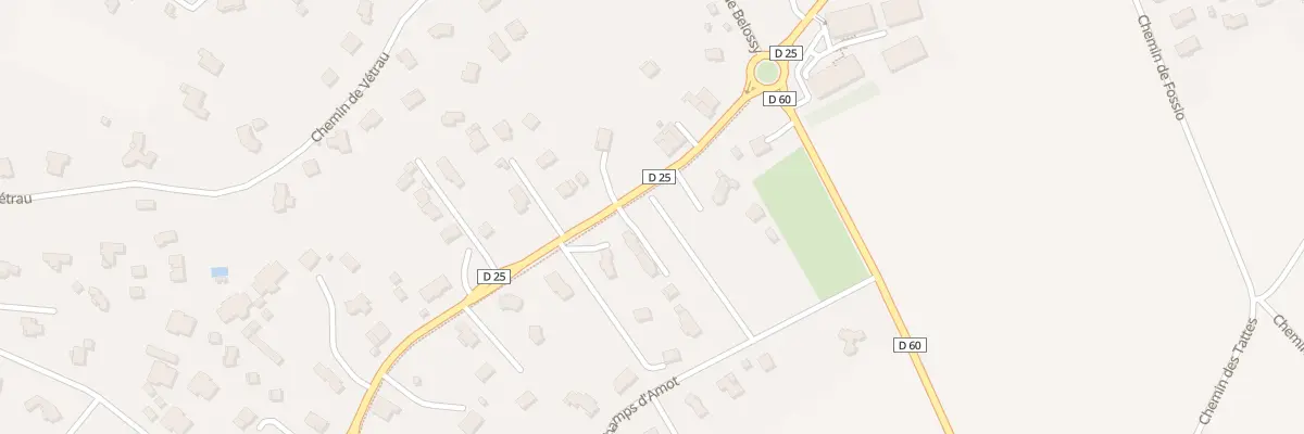 Plan du 8 Che des Champs d’Amot à Messery