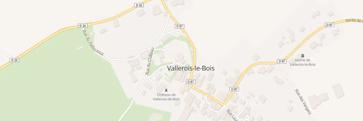Plan du 3 Rue de l’Eglise à Vallerois-le-Bois