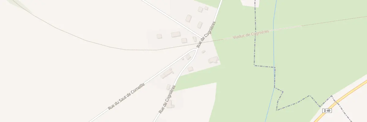 Plan du 520 Rue du Saut de Corneille à Bouhans-lès-Montbozon