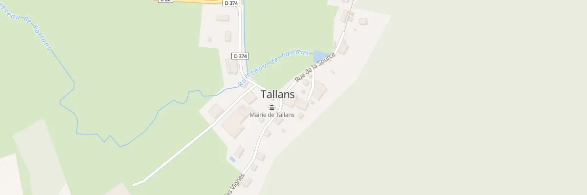 Plan du 2 Rue de la Source à Tallans