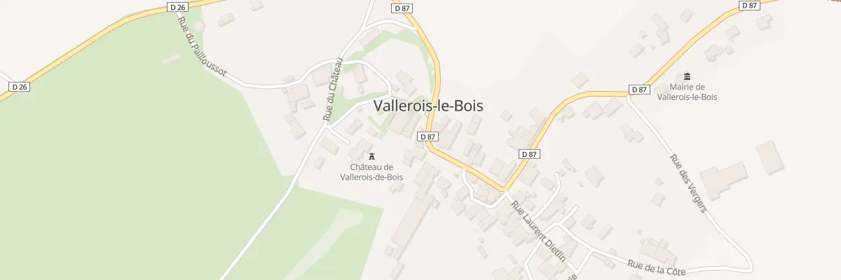 Plan du 6 Gr Grande Rue à Vallerois-le-Bois