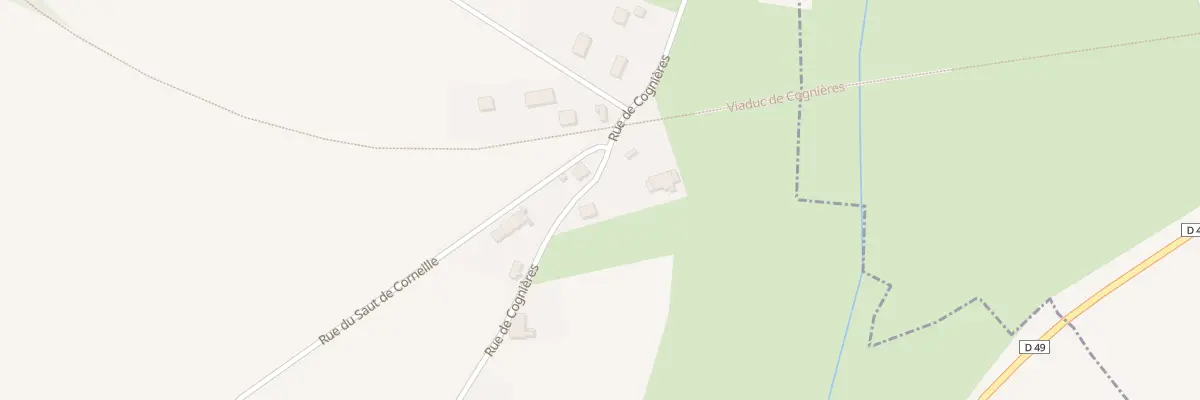 Plan du 550 Rue de Cognières à Bouhans-lès-Montbozon