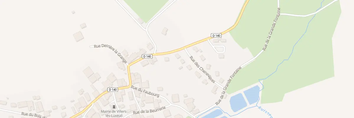 Plan du 2 Rue des Chenevières à Villers-lès-Luxeuil