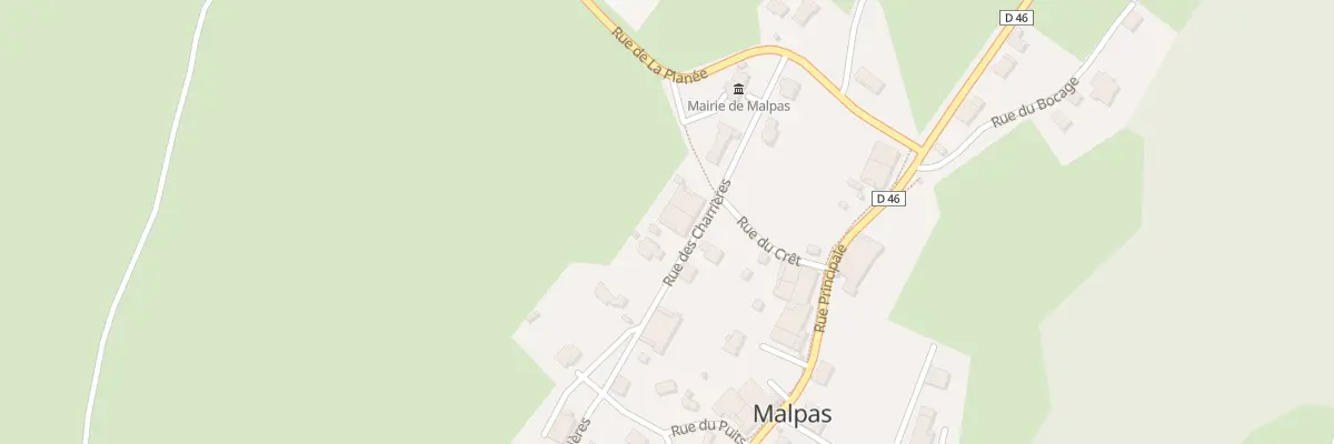 Plan du 160 Rue des Charrières à Malpas