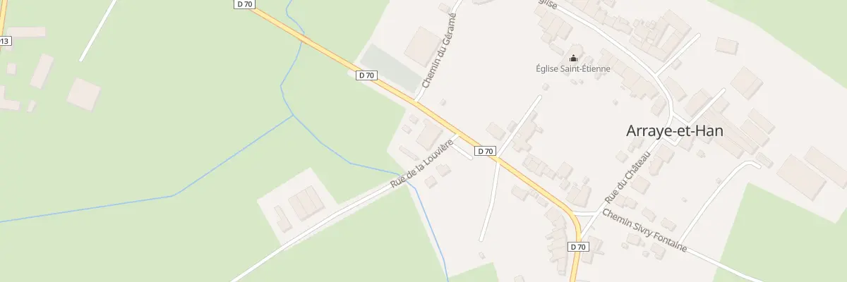 Plan du 2 Rue de la Louviere à Arraye-et-Han