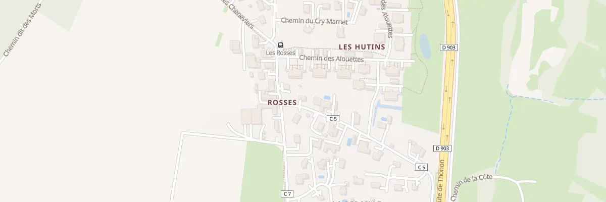 Plan du 252 Che des Hutins à Cranves-Sales