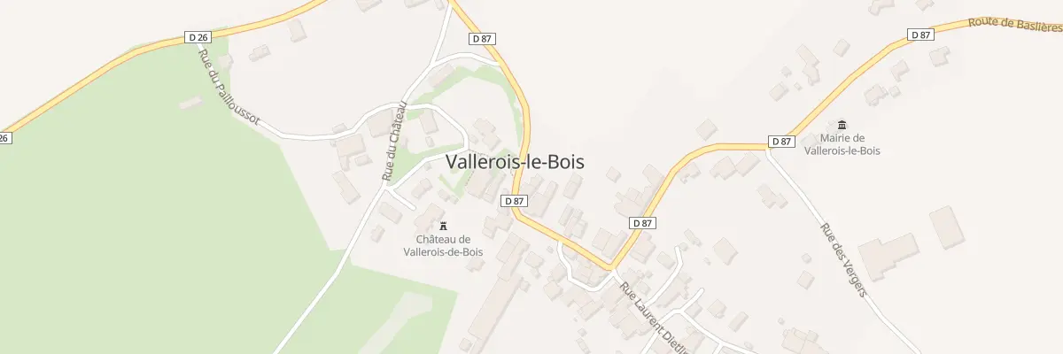 Plan du 11 Gr Grande Rue à Vallerois-le-Bois