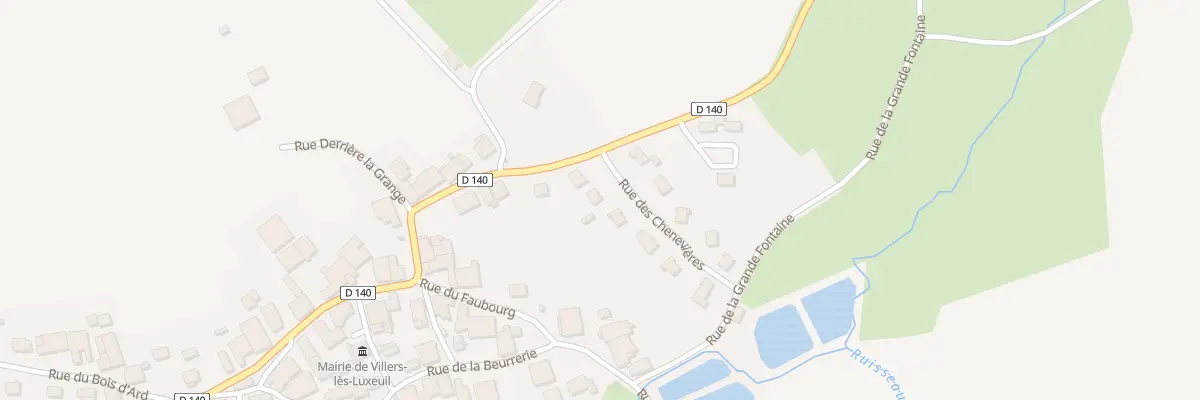Plan du 3 Rue des Chenevières à Villers-lès-Luxeuil