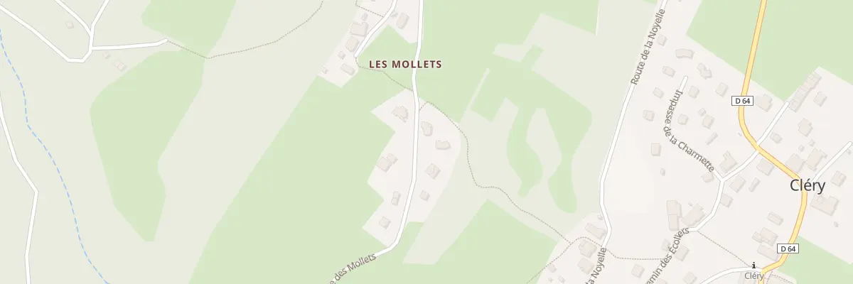 Plan du 5209 Les Mollets à Cléry