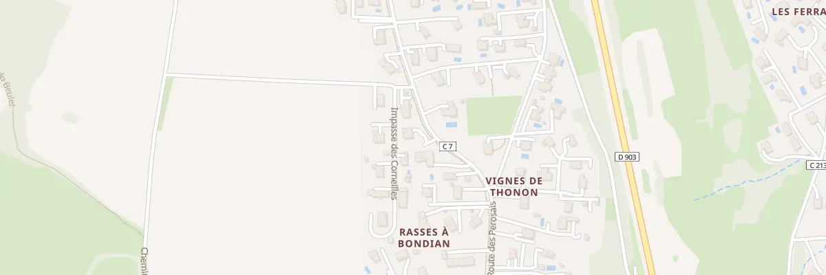 Plan du 83 Rte de Rosses à Cranves-Sales