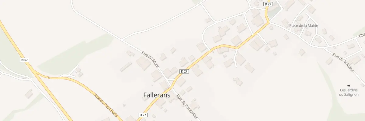 Plan du 17 Rue Grande Rue à Fallerans