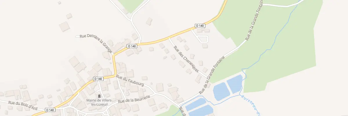 Plan du 5 Rue des Chenevières à Villers-lès-Luxeuil