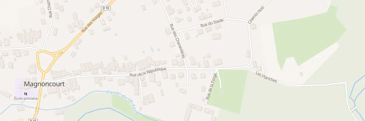 Plan du 59 Rue de la République à Magnoncourt